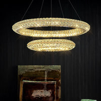 Lustre de luxe en cristal LED pour hôtel & bar prestige