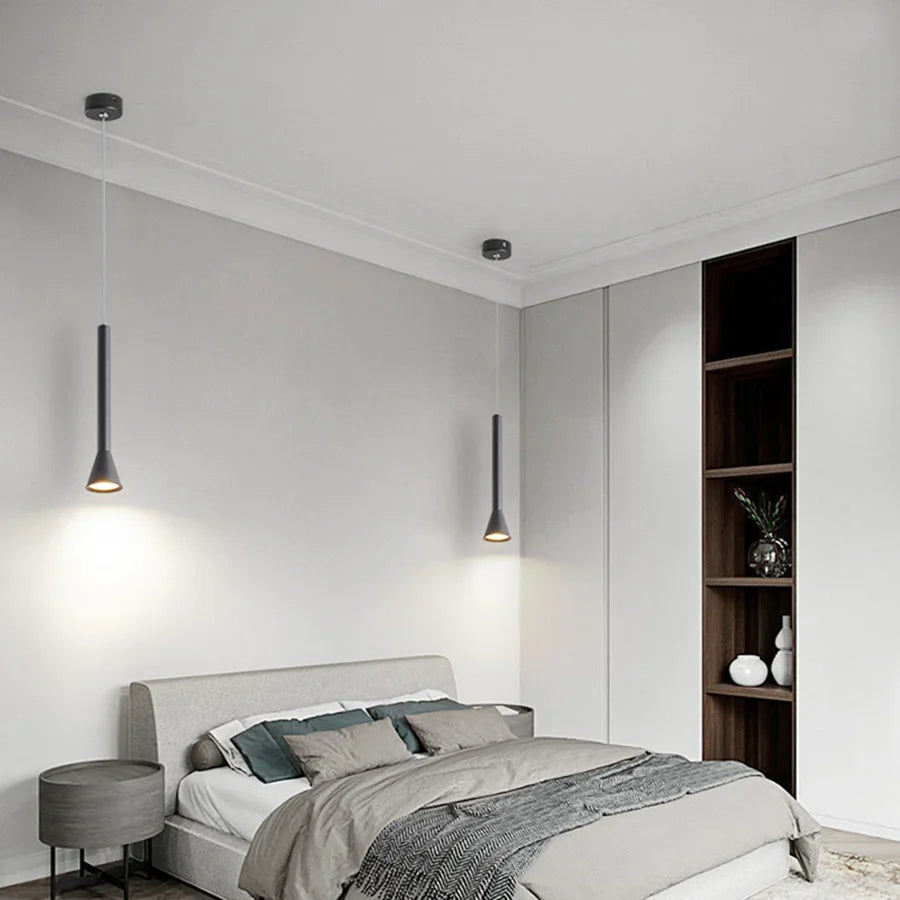 Suspension LED Art Créatif - Long Tube Lumineux
