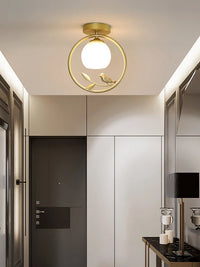 Plafonnier Nordik avec Motif d'Oiseau pour Balcon
