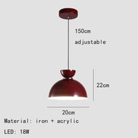 Lustre LED tendance avec cordon métallique ajustable - Livraison directe