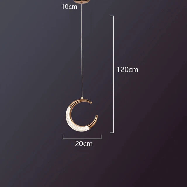 Lustre En Cristal Géométrique Or Émeraude LED Nordique