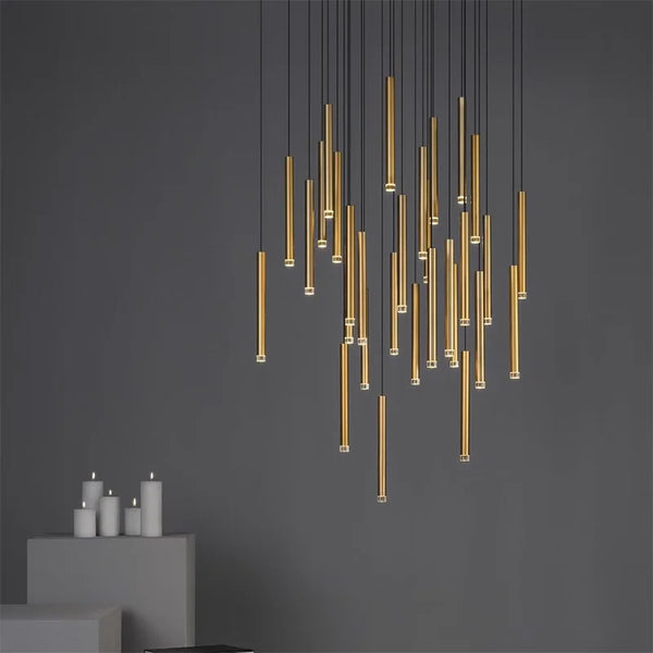 Lustre LED Suspendu Moderne pour Villa Loft Hôtel