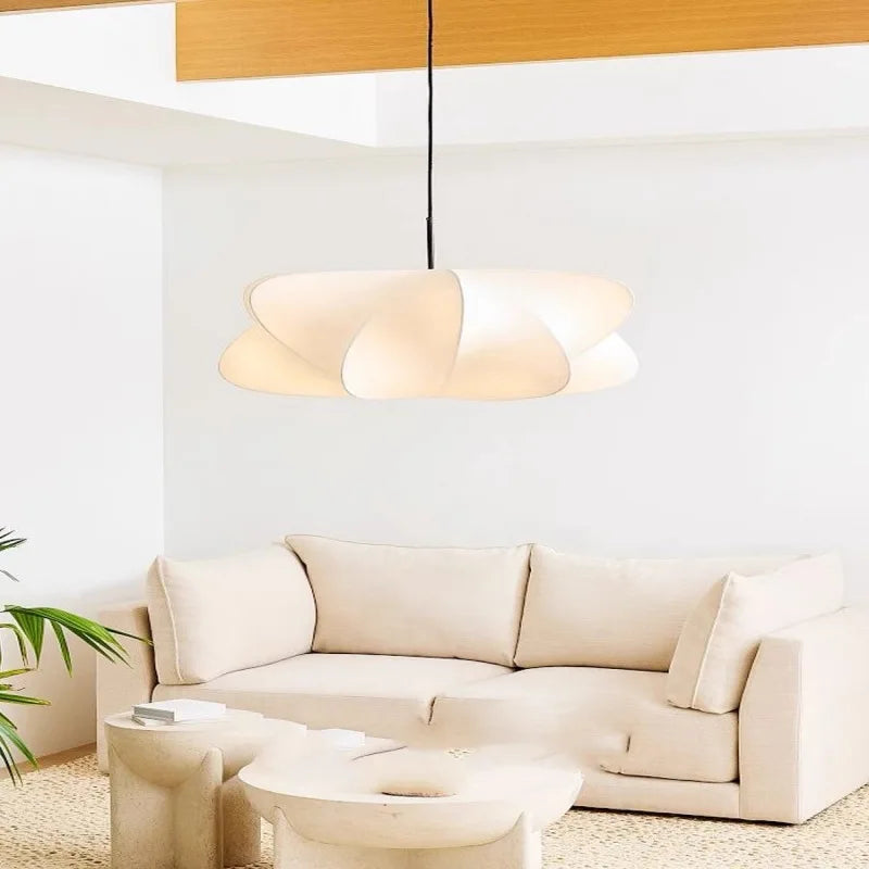 Suspension Cirrus nordique minimaliste en soie style japonais par West Elm