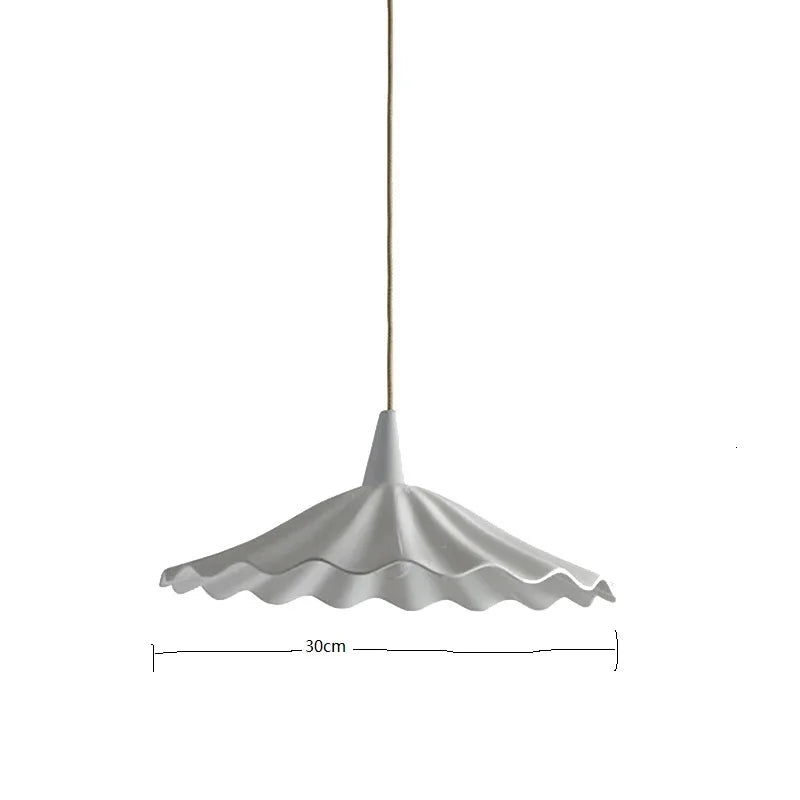 Suspension céramique fleur LED nordique moderne