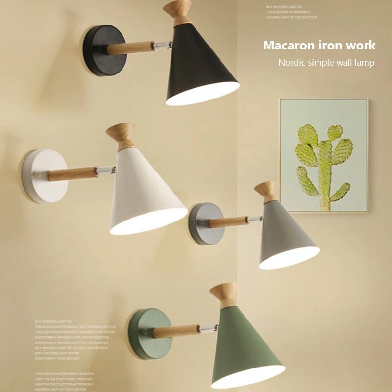 Applique murale nordique en bois naturel