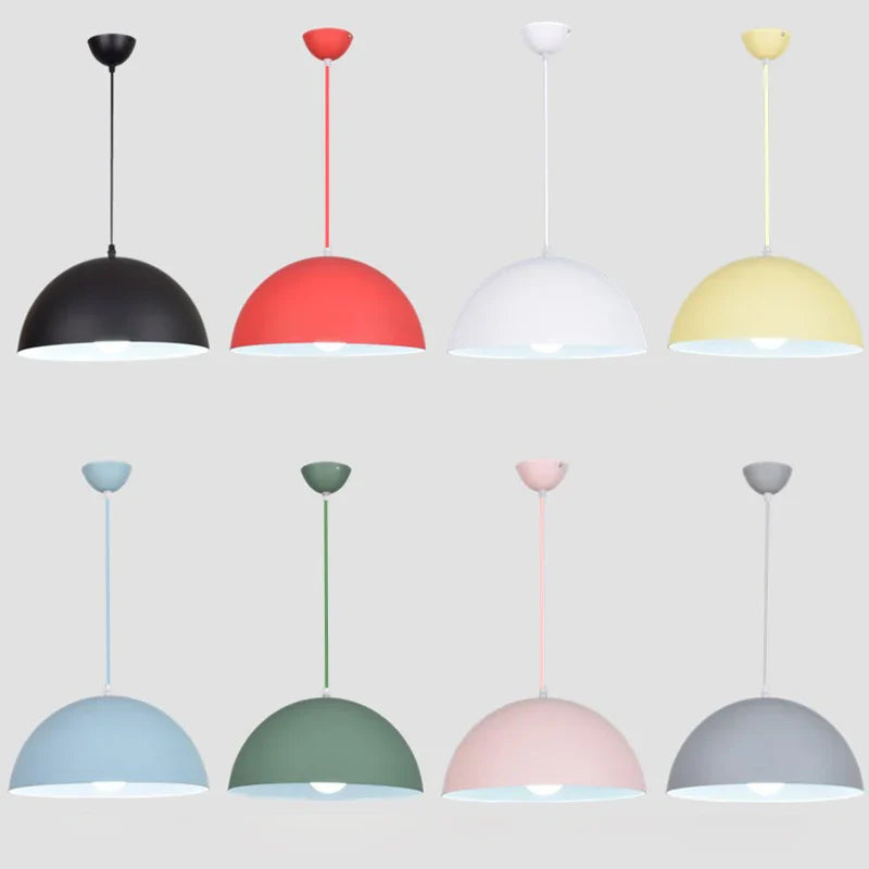 Suspension nordique demi-cercle pour bar et restaurant - Style minimaliste nordique