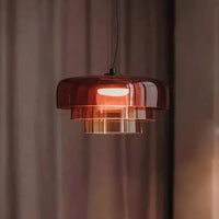 Lustre nordique en fil de verre pour une décoration moderne