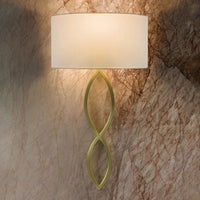 Applique murale LED en tissu avec cercle créatif en fer - Éclairage moderne de qualité