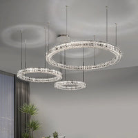 Lustre en cristal design de luxe - Collection Éclat Moderne