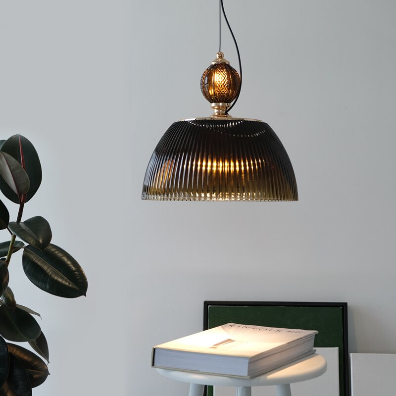 Suspension Lorm - Style rétro avec abat-jour en verre