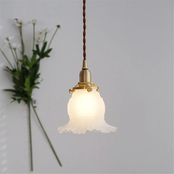 Lustre loft suspension verre nordique rétro - Suspensions luminaire de qualité