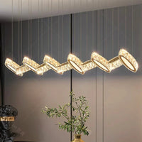 Lustre de maison moderne: Éclairage de plafond LED en cristal