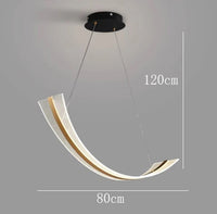 Lustre design contemporain pour salle à manger avec éclairage intérieur LED décoratif