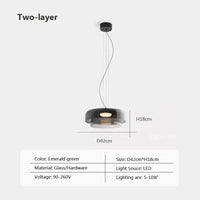 Lustre nordique en fil de verre pour une décoration moderne