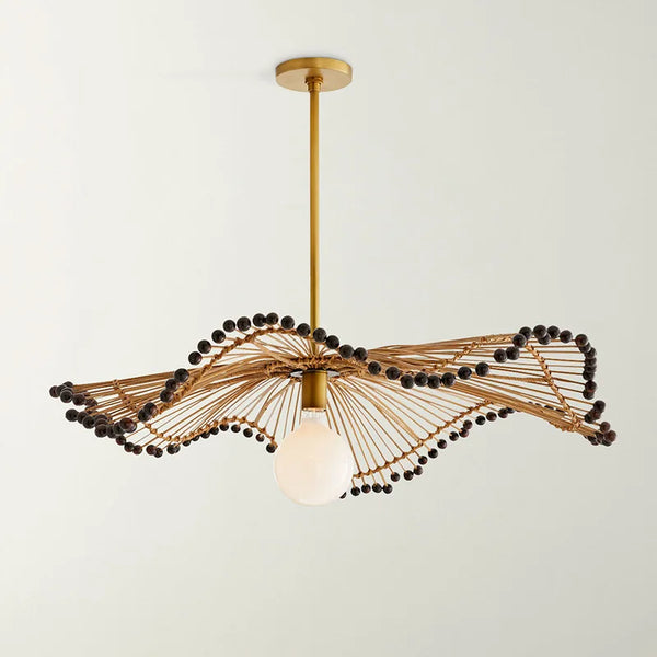 Suspension Chinoise en Rotin