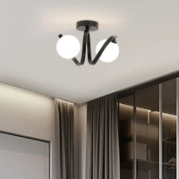 Plafonnier en verre noir et or moderne pour éclairer votre intérieur