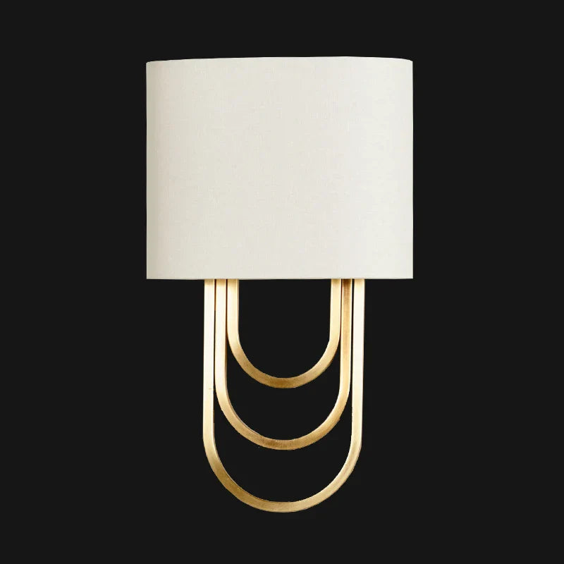 Applique Murale LED en Cuivre Style Américain Haut de Gamme Moderne