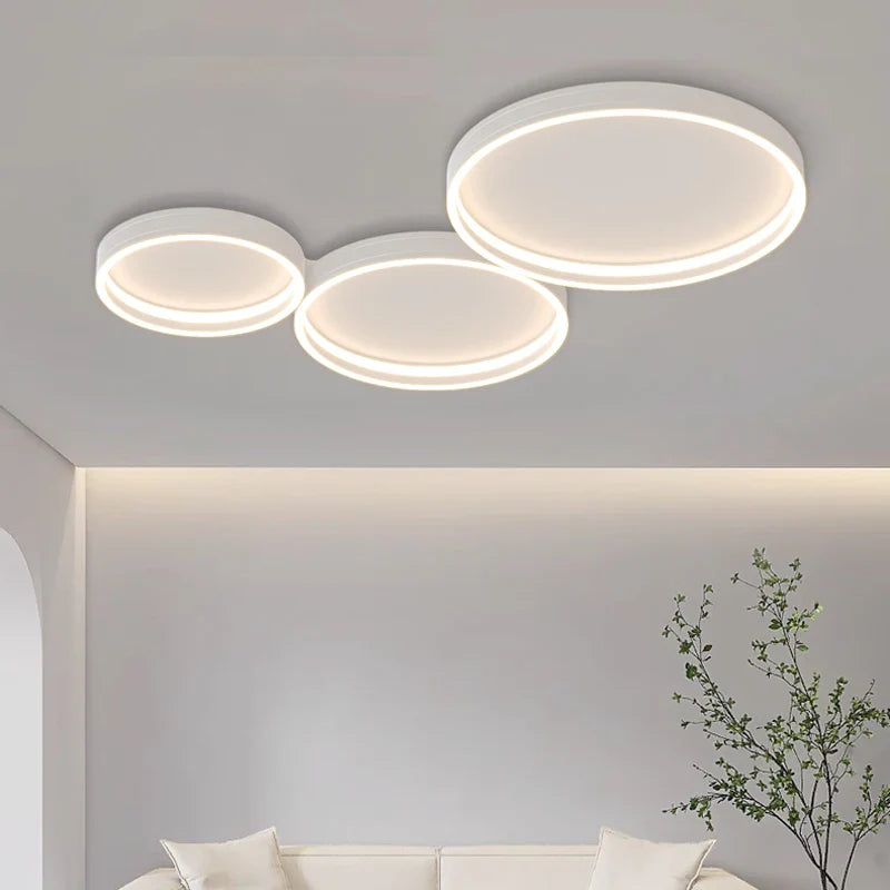 Plafonnier Rond Minimaliste Moderne avec Spectre Complet