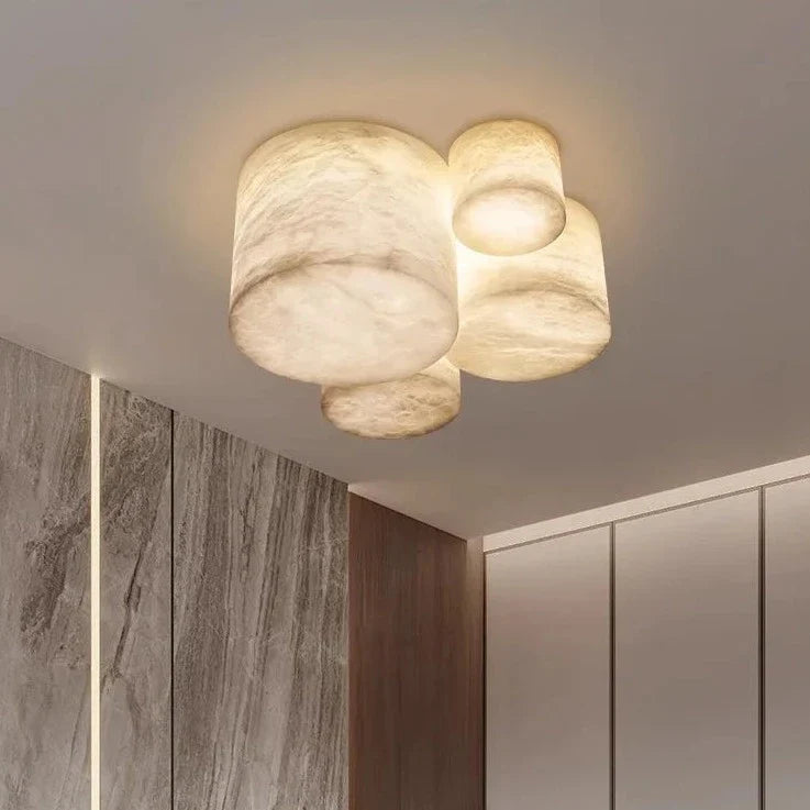 Plafonnier LED en Marbre Espagnol Prestigieux