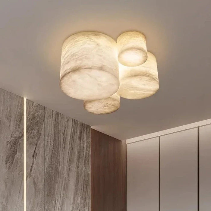 Plafonnier LED en Marbre Espagnol Prestigieux