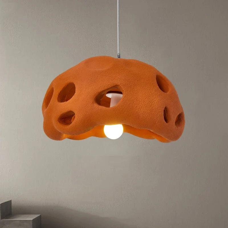 Lustre LED design en suspension nordique Wabi Sabi irrégulier