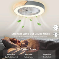 Plafonnier LED en bois design moderne avec ventilateur et télécommande