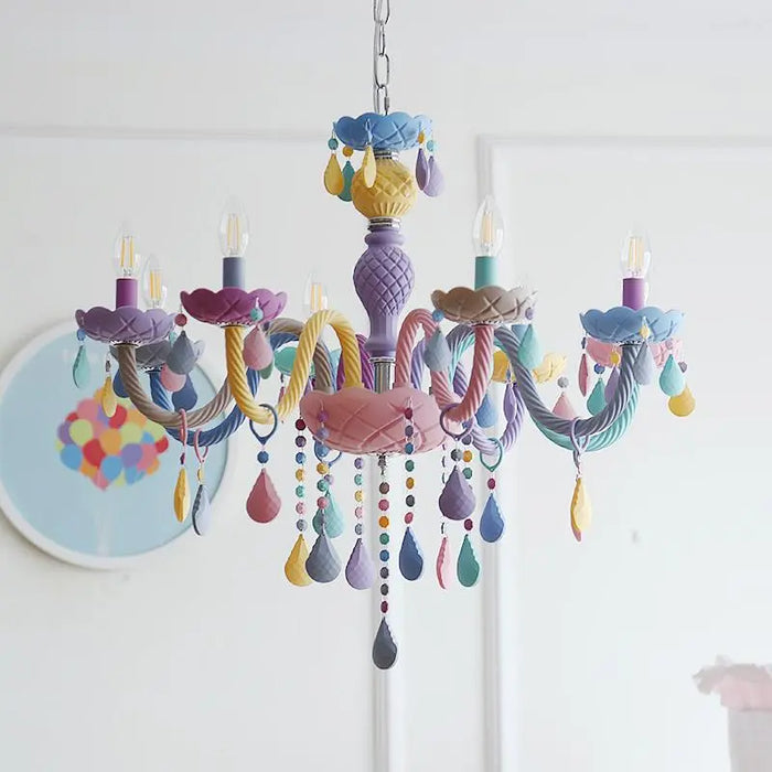 Lustre Crystal Candle LED suspensions
