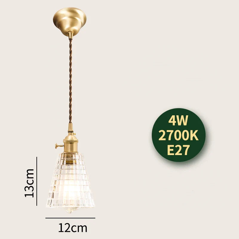 Suspension Diamond Glass LED Nordic Modern
