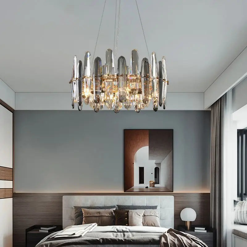 Lustre LED de Luxe en Cristal K9 avec Intensité Variable - Édition Noël 2024