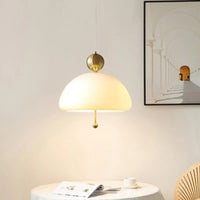 Suspension Champignon Nordique en Verre LED