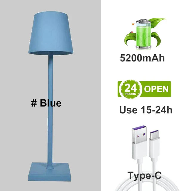 Lampe de bureau LED en alliage d'aluminium - Rechargeable via USB