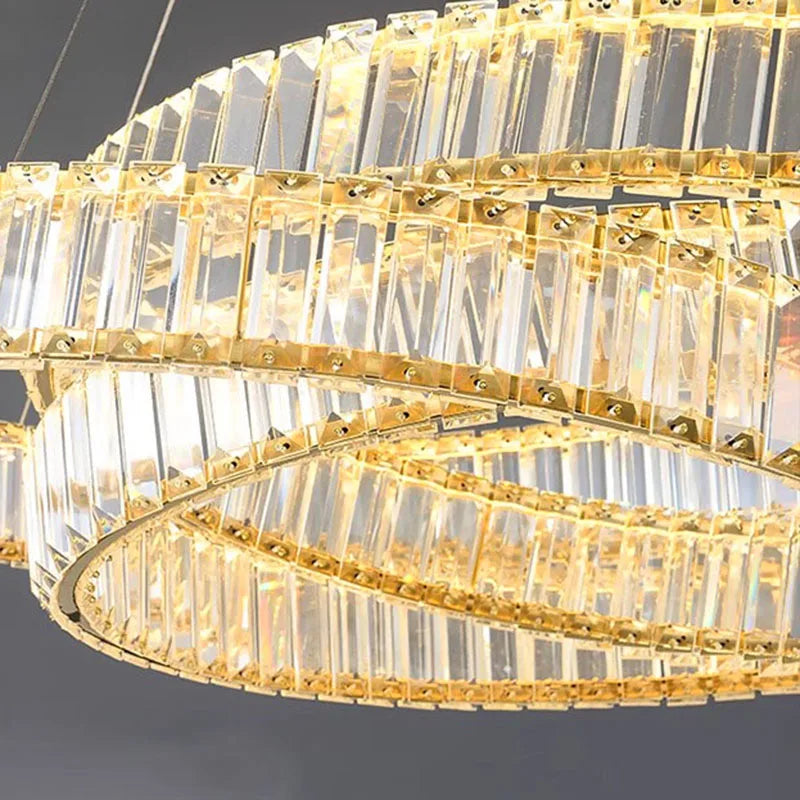Lustre en cristal de luxe pour décoration intérieure modernisque