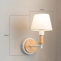 Applique Murale LED Nordique en Bois Massif