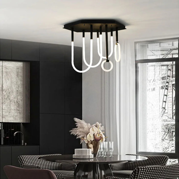 Lustre NordiLight : Combinaison Minimaliste Moderne LED Dimmable