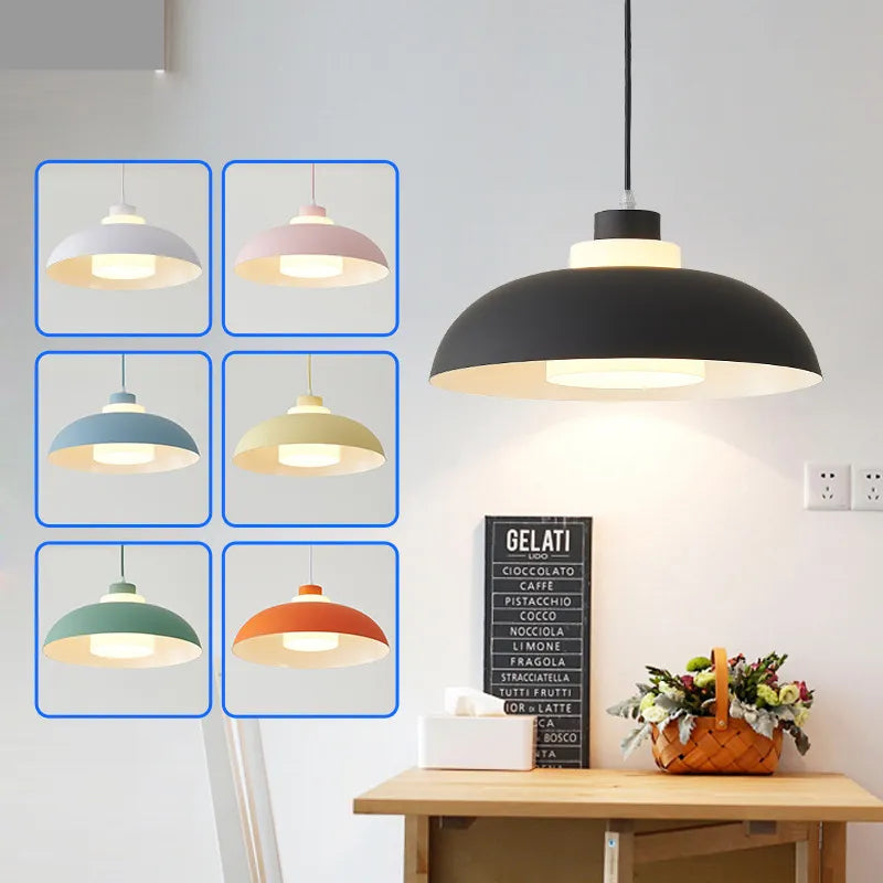 Suspension LED nordique minimaliste à tête unique - Design Scandinave