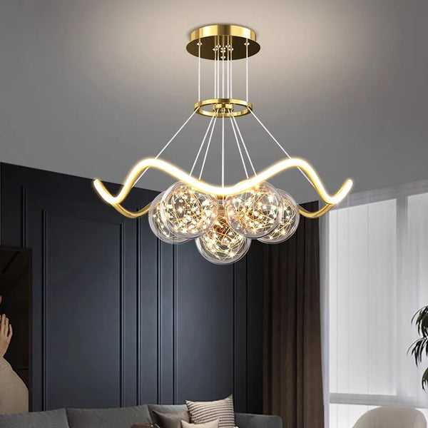 Lustre Moderne pour Salle à Manger - Éclairage LED Décoratif