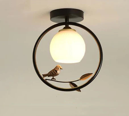 Plafonnier Nordik avec Motif d'Oiseau pour Balcon