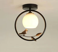 Plafonnier Nordik avec Motif d'Oiseau pour Balcon