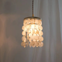 Suspension de luxe en cuivre avec coquillages naturels - Édition Rétro Chic