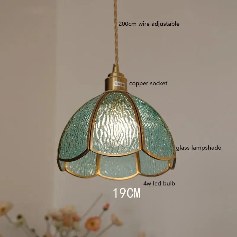 IWHDLife Lampe à Main LED Moderne en Verre Cuivre Papillon