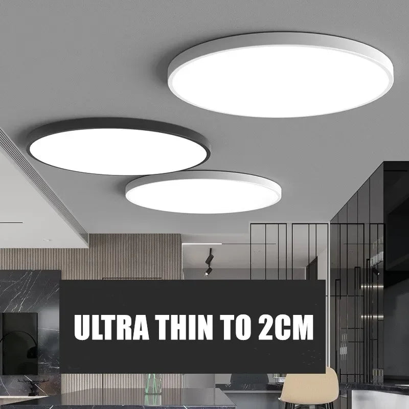Plafonnier LED Bois Moderne