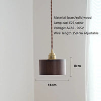 Suspension LED en bois au design nordique contemporain