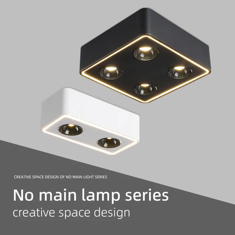 Spot carré LED anti-éblouissement en surface - Lumin'easy