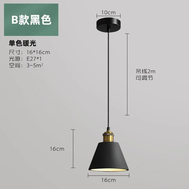 Suspension LED Industrielle chic