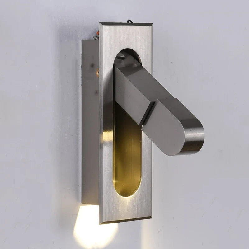 Applique murale LED pliante design moderne pour hôtel avec angle ajustable