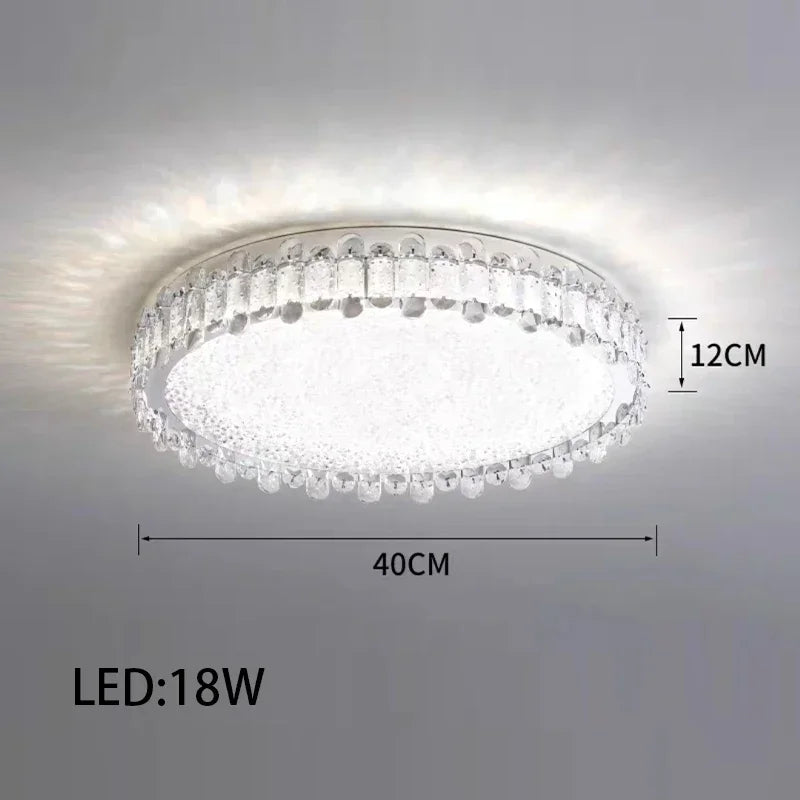Lustre moderne en cristal avec lampes LED pour une décoration sophistiquée