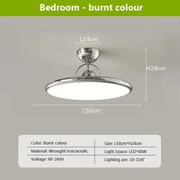 Plafonnier LED nordique en fer avec soucoupe volante - Luminaire décoratif d'intérieur