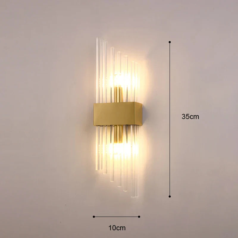 Applique Murale LED Dorée de Luxe
