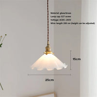 Suspension Loft en Laiton et Verre