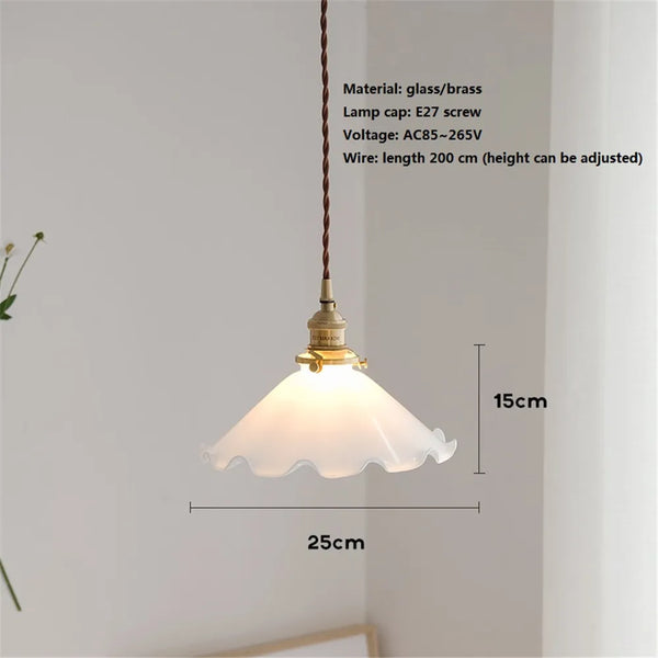 Suspension Loft en Laiton et Verre